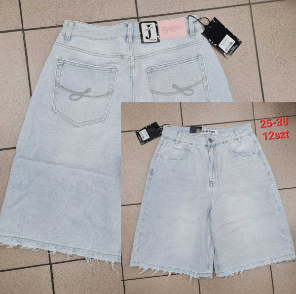 Rybaczki damskie jeans Roz 25-30, 1 Kolor Paczka 12 szt